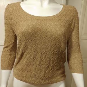 Golden Knit Sweater - Like New